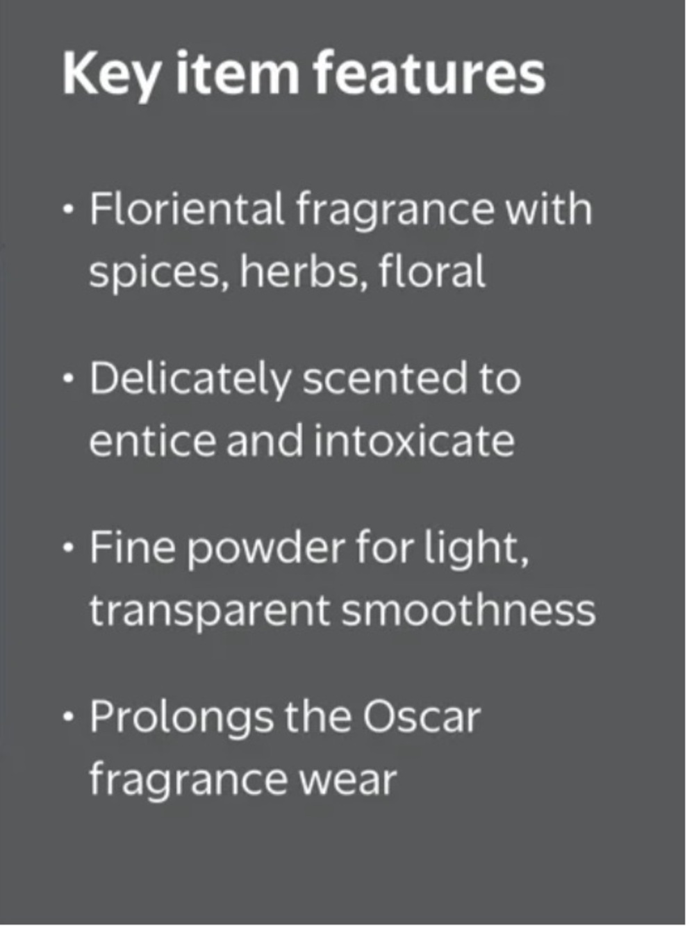 New Oscar De La Renta Body Powder - Picture 5 of 14